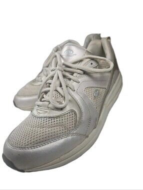 Easy Spirit Women Anti-Gravity Walk Leather JPGO Happy Sneaker Sz 9.5M Wht[7C
